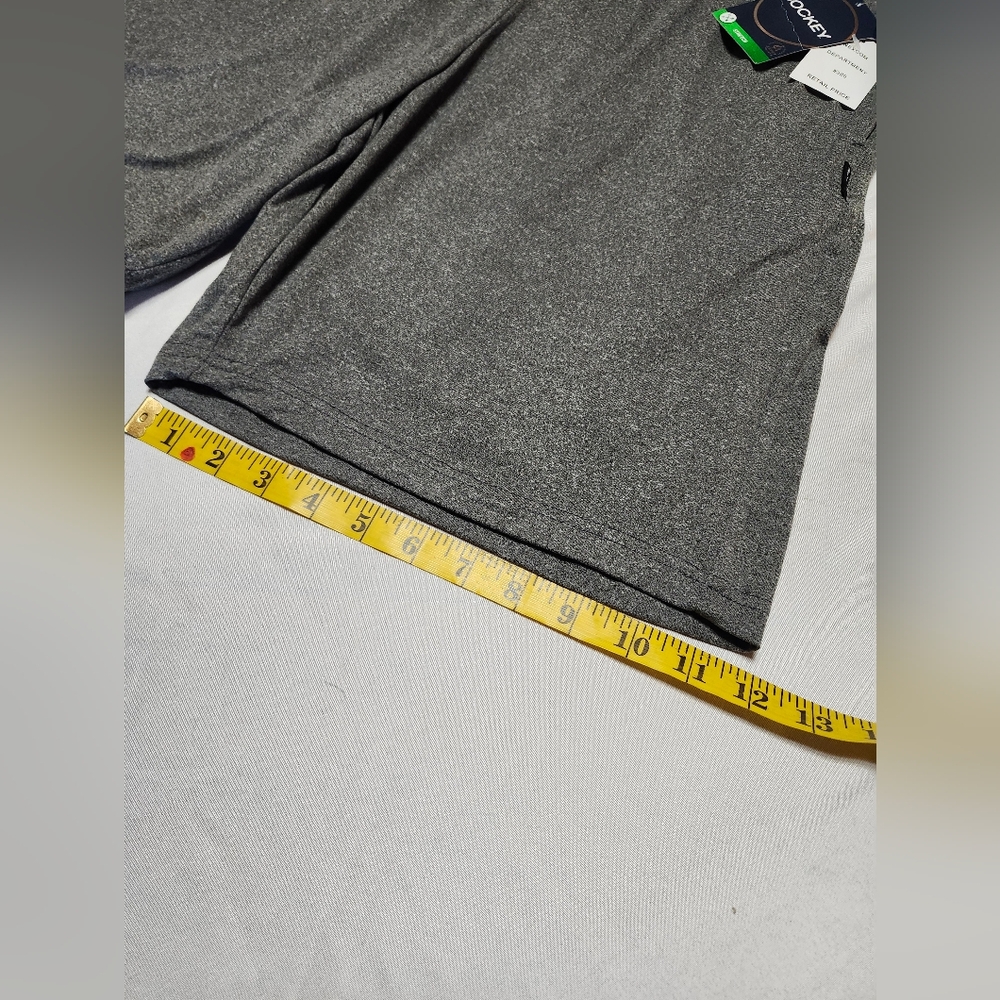 Jockey Sport 8" Athleisure Shorts 4-Way Stretch In Heather Grey Men's Size XL - Picture 9 of 10